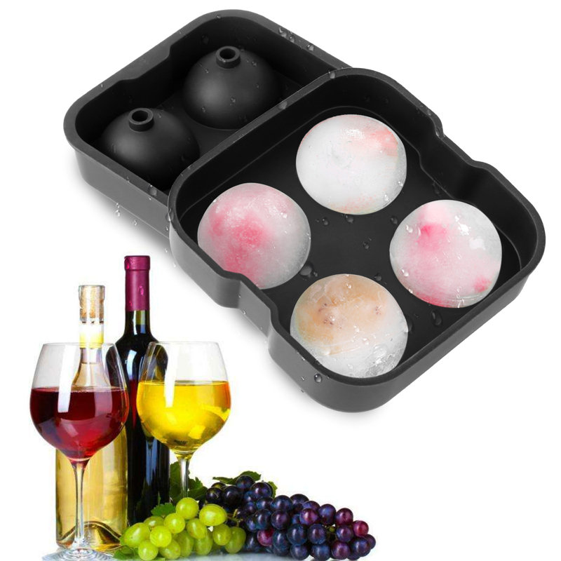 Machine à glaçons en silicone de 1,77 po avec couvercle et remplissage facile pour les fêtes