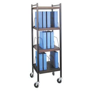 55.13'' H x 19'' W File Cart with Wheels