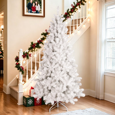 Unlit White Full Artificial Christmas Tree