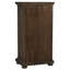 Cognac II Burnished Oak Wine and Bar Cabinet with Drop-Down Serving Door