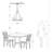 Nishimura 27" W 6-Light Wagon Wheel Chandelier