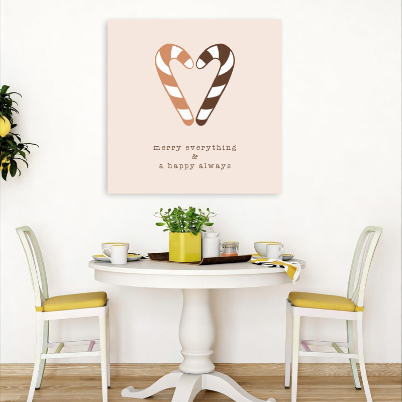 Impression d'art mural abstrait Sweet Sweet Cane Heart, 36" H x 36" W