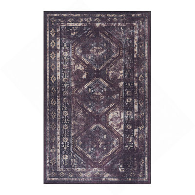 Burgundy Washable Rug Area Rug