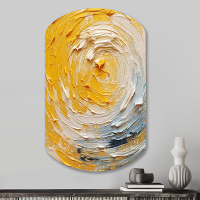 Creddy - Abstract Spirals Cylinder Shape Asymmetric Metal Wall Art