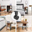 Petite table de bout avec chargeur, table d'appoint sur roulettes, table de chevet mobile avec ports USB, table d'appoint avec rangement pour petits espaces, salon, chambre à coucher, bureau, bureau à domicile-1064418265
