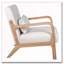 Fauteuil moderne, fauteuil d'appoint avec structure en bois massif-1280881562