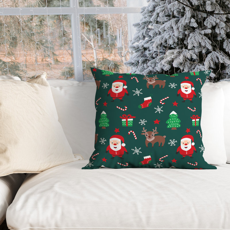 Outdoor Reversible Throw Pillow, 16" x 16"