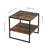Daviney 2 Piece Living Room Wood Table Set, Square Table With 2 Open Shleves-1925159882