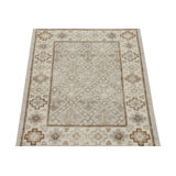 Distressed Homage Hand Knotted Wool Geometric Area Rug