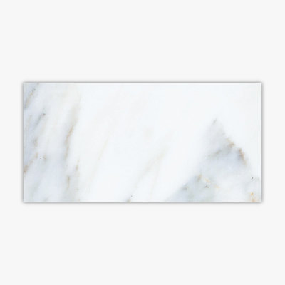 Calacatta Polished 3X6 Micro Beveled Marble Tile