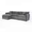 L Shaped 3-Seater Sofa (Gray)