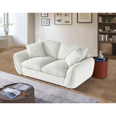 80"W Modern Sofa Couch With Deep Seats & Wide Armrest