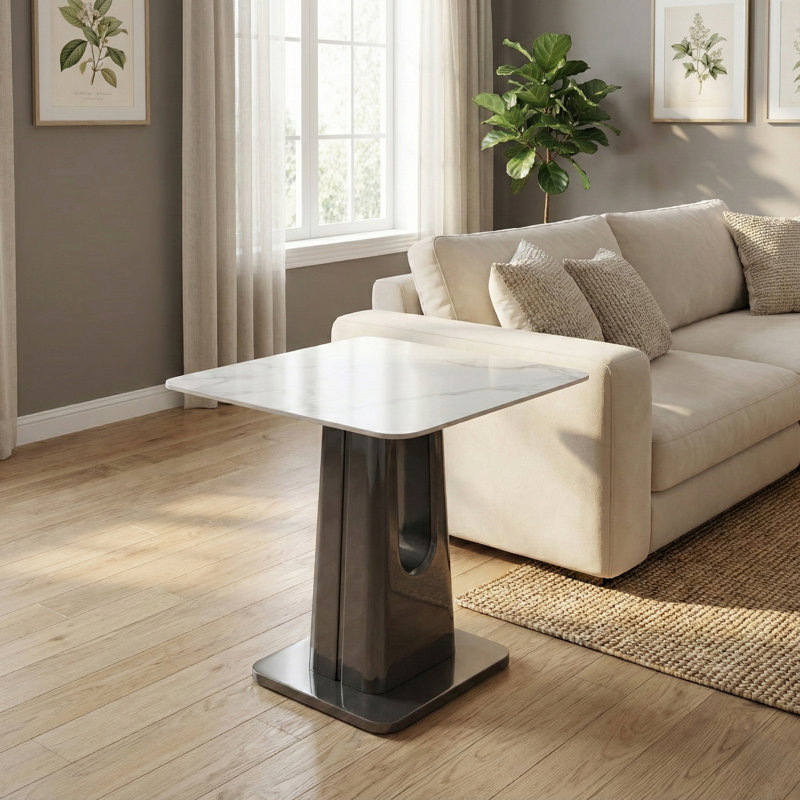 Charvae Pedestal End Table