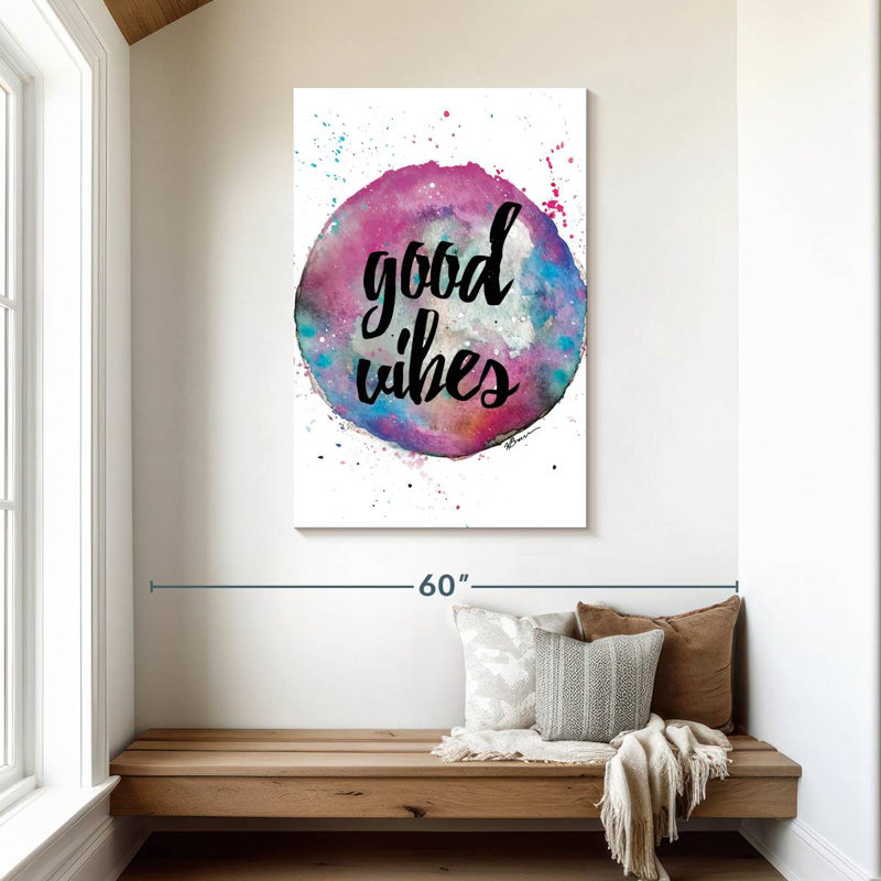 Tergel Good Vibes Splash, 45" H x 30" W