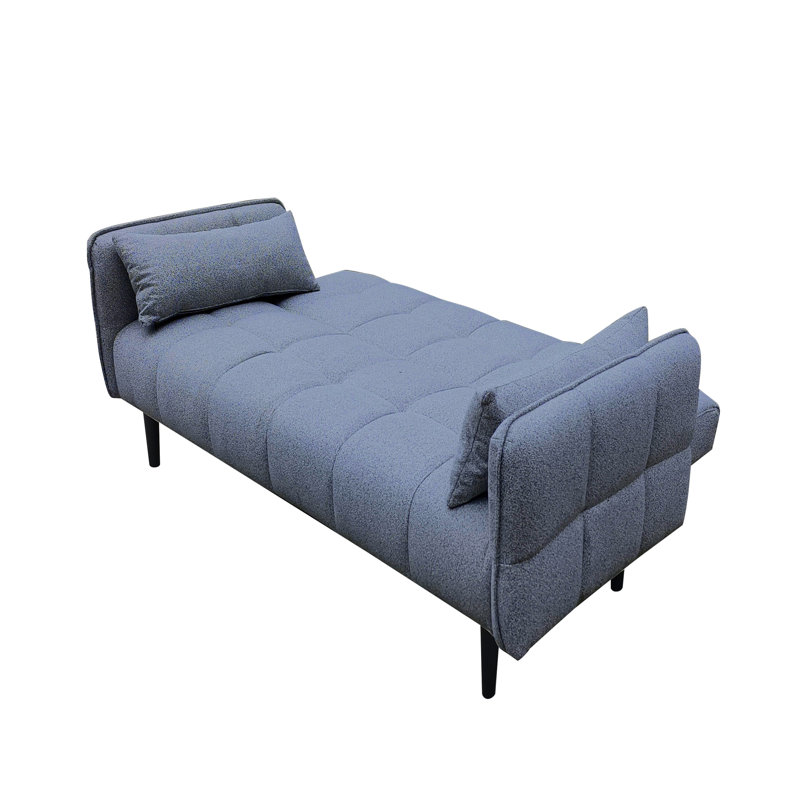 3 Seater Linen Sofa Bed, Grey