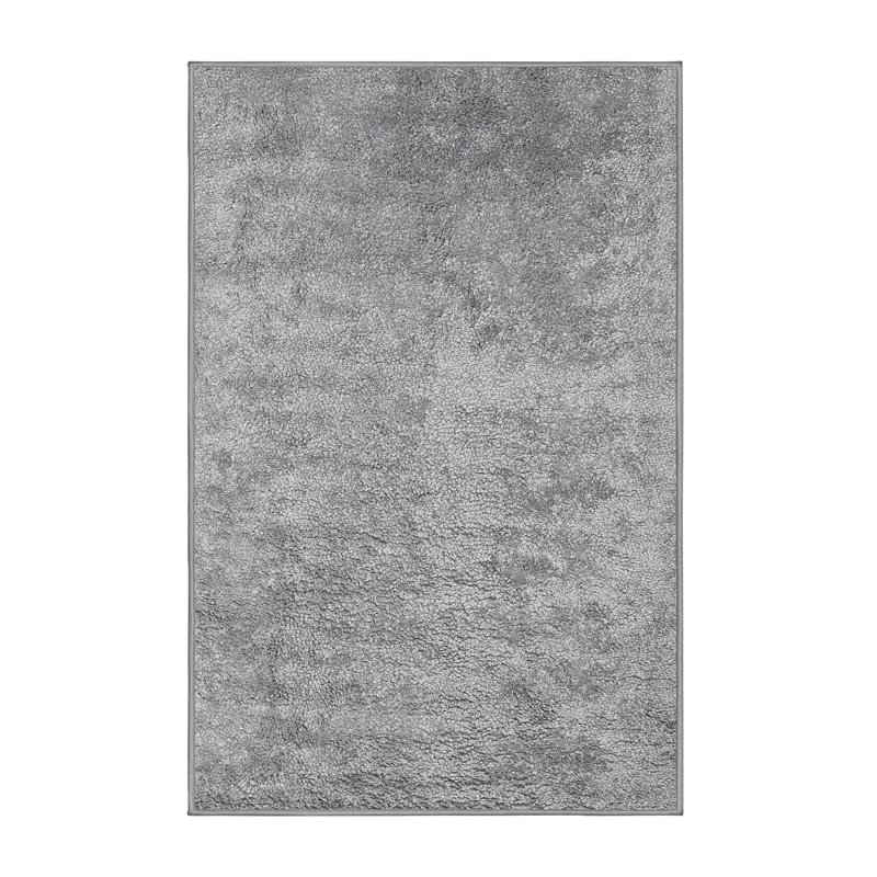 Tapis contemporain gris, Rectangle 3 pi x 5 pi