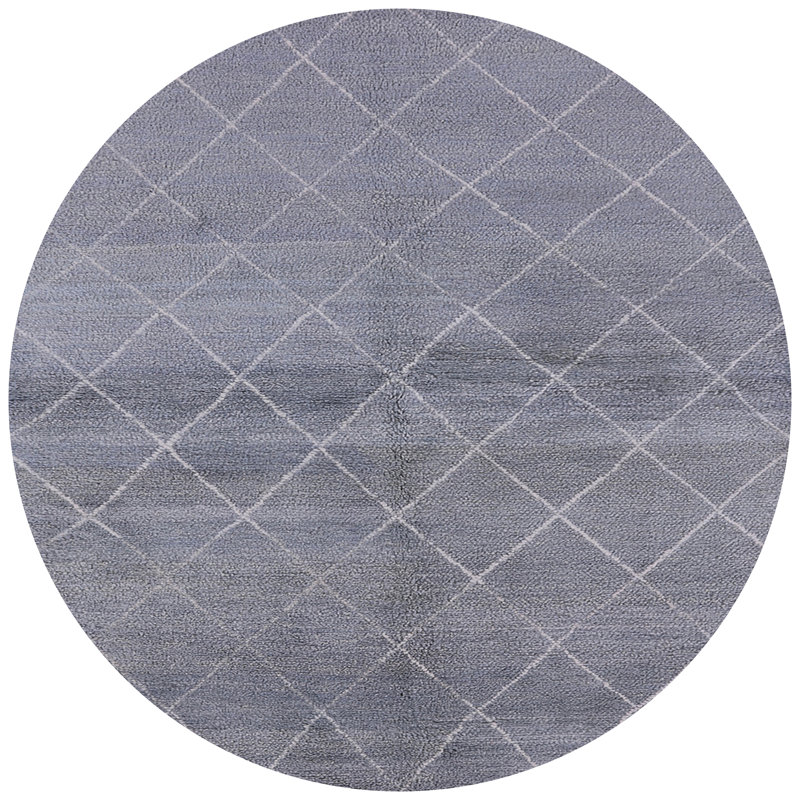 Boothe Geometric Indoor Rug, Round 7'