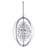 Transitional 4 Light Crystal Cage Chandelier-1308155862