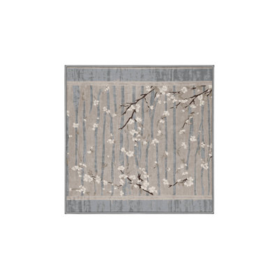 Tapis gris lavable à la machine