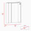 Bureau flottant rectangulaire l 23,57 po-88634085