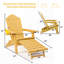 Chaise Adirondack pliante en plastique avec repose-pieds-70169718