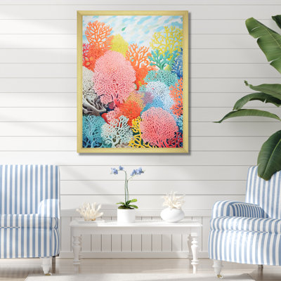«Coral Reef Barrier Expression IV», reproduction sur toile