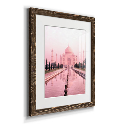 Taj Mahal en rose clair - reproduction de cadre photo