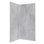 Ensemble de bordure de douche en vinyle imperméable avec accessoires 78 po x 36 po x 36 po Palisade