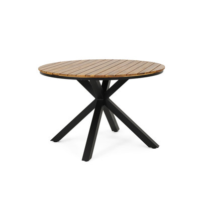 Acacia Wood Dining Table 8-Person Outdoor Table, Farmhouse Furniture for Patio, Garden, Backyard, Teak 180 LBS Weight Capacity