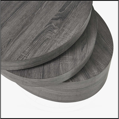 MODERNESQUE ROTATING COFFEE TABLE-Matte Black, Versatile and Stylish for Contemporary Living Spaces, with Smooth 360-Degree Rotation
