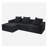 Convertible Modular Sectional Sofa Set Popular Microfiber Fabric Compression Sofa