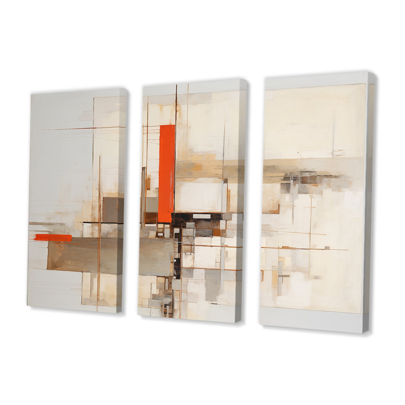 Ensemble d'œuvres d'art mural Ro ro, Toile tendue, H 40 po x l 60 po x P 1 po