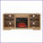TV Furniture Modern 58'' Electric Fireplace TV Stand with LED Lights, USB Ports | Oak | TV Size Ranges 60-69 inches