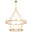 Lustre en roue de chariot à 20 lumières à intensité variable Zakery-779412323