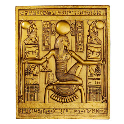 Kristopher Temple Stele Tutankhamen Wall Sculpture
