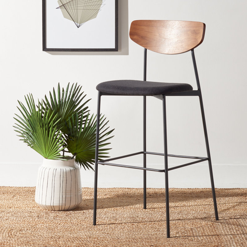 Tabouret Clora, Naturel, Noir