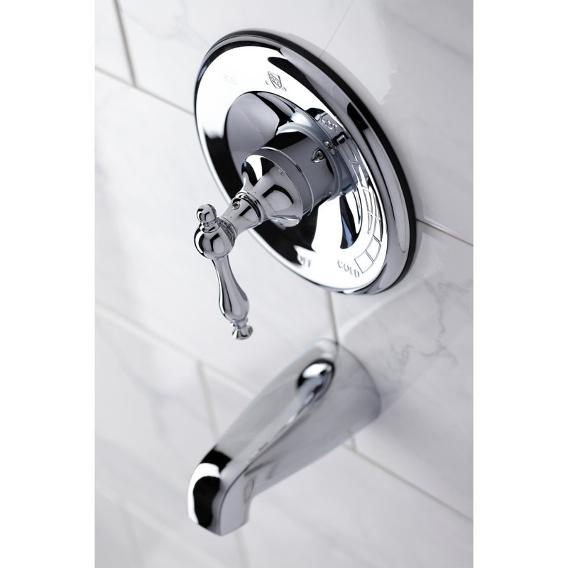 Kingston Brass Single-Handle Pressure Balanced Tub Faucet, Polished Chrome