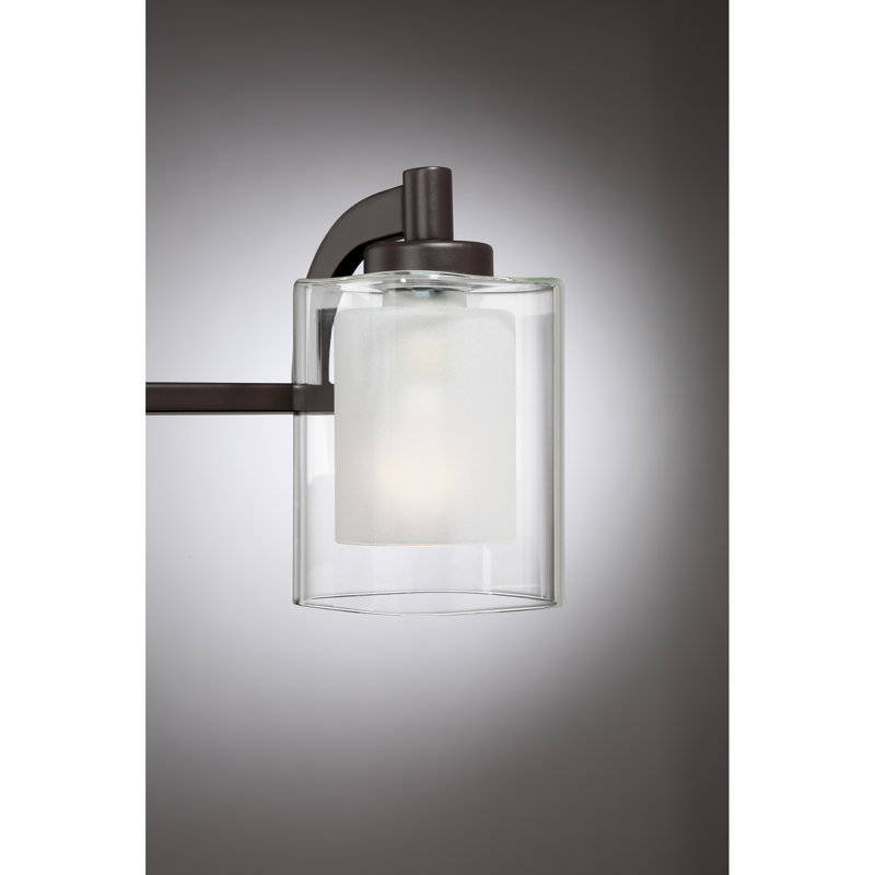 Éclairage pour meuble-lavabo à intensité variable 3 lumières Amberley, Bronze occidental