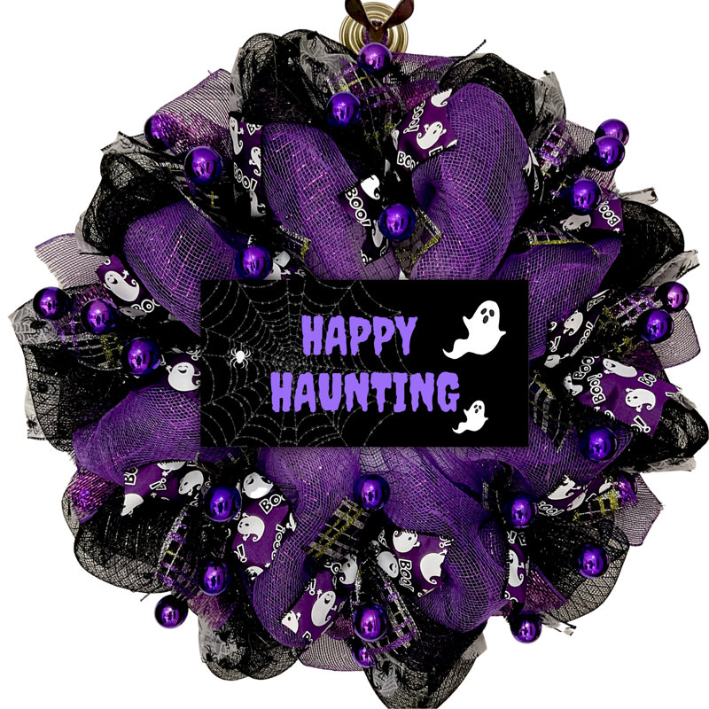 Couronne d'Halloween joyeuse hantise