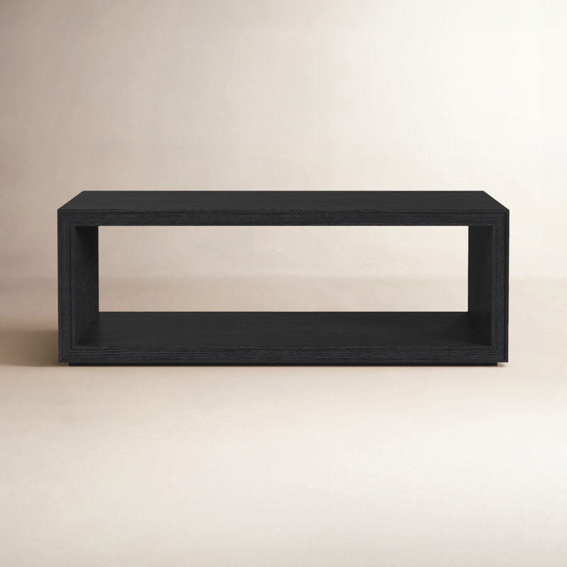 Southampton Solid Wood Top Coffee Table, Black
