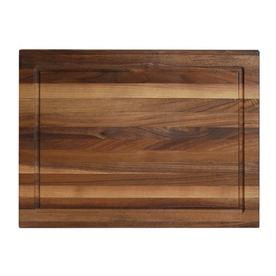 CONSDAN Wood Cutting Board for Kitchen, 16 x 12, Soild Birch Wood, Edge Grain, Chopping Board, Butcher Block with Juice Groove, Prefinished with Food-Safe Oil, 3/4'' Thick