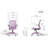 Ergonomic Mesh Task Chair with Flip-Up Arms and Lumbar Support for Small Spaces-527432891