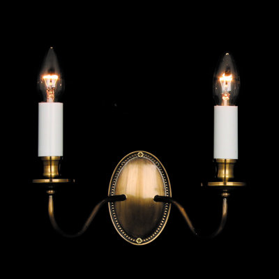 Bainsby Steel Candle Wall Light