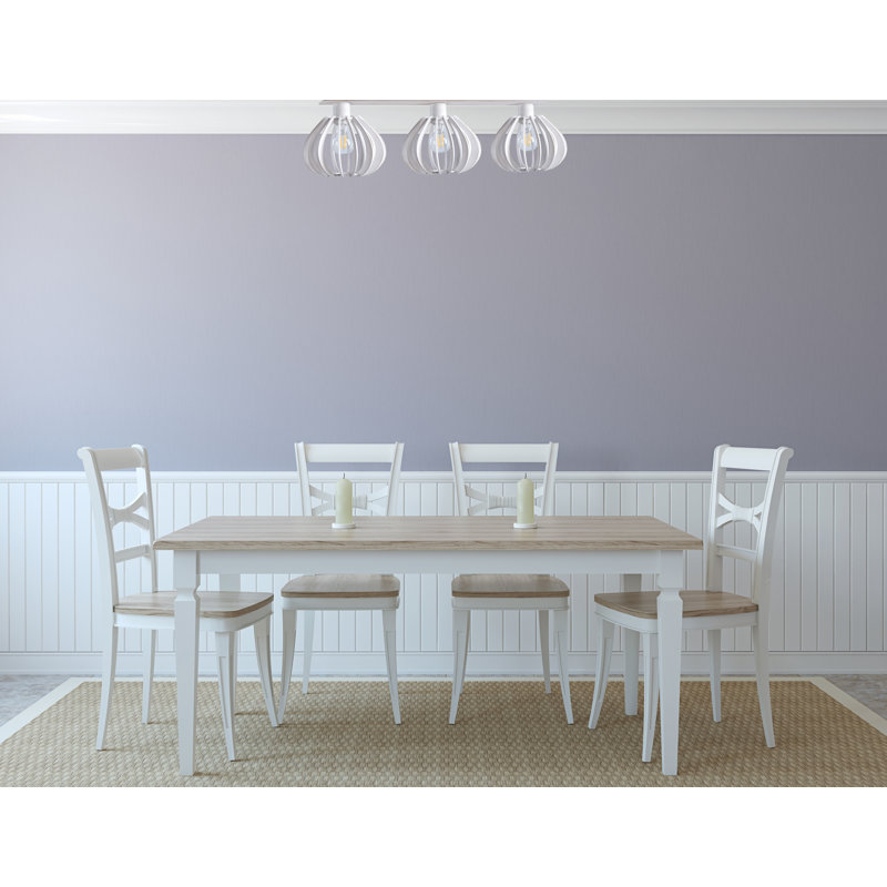 Parma Flush Mount, White
