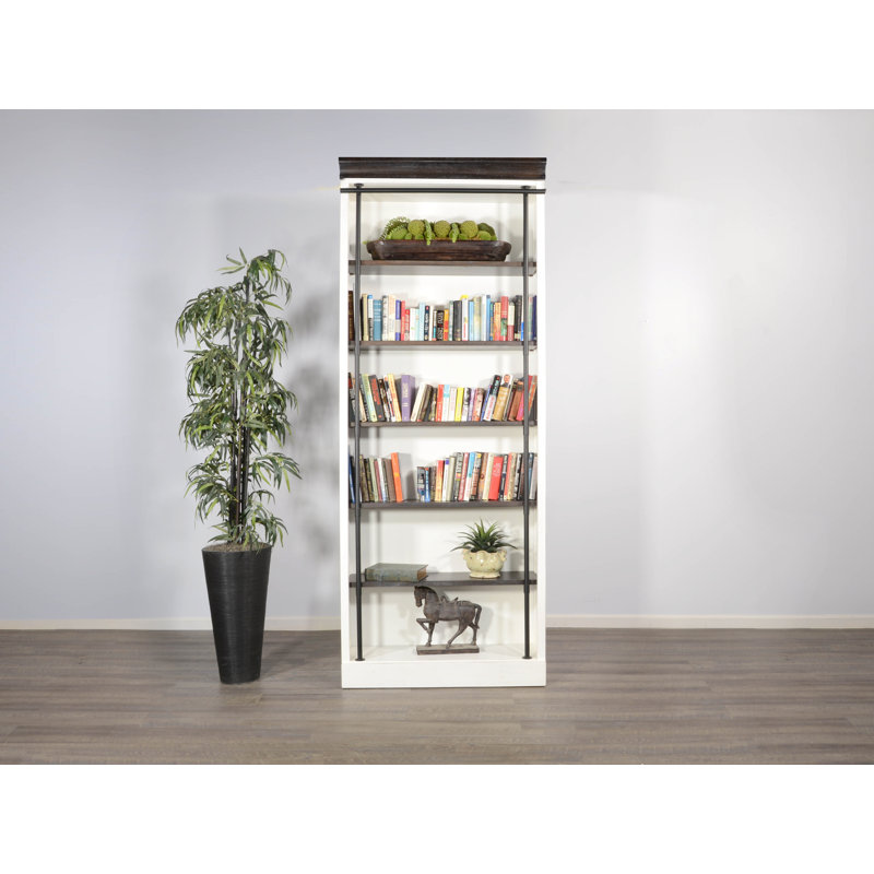 Bibliothèque standard en bois massif Turnersville H 94 "x l 40"