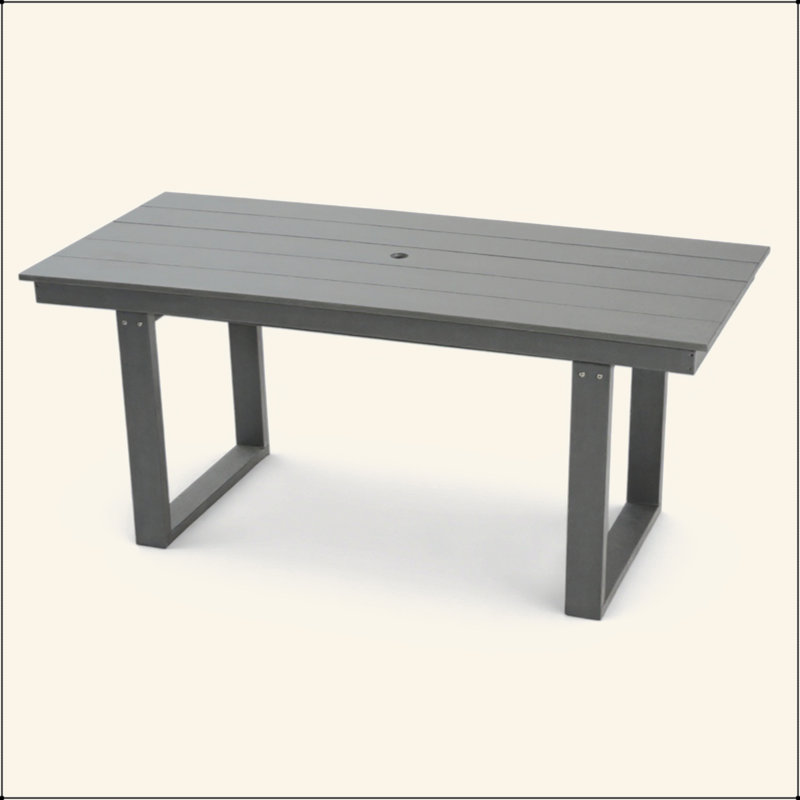 Outdoor Dining Table &Meeting Table, Gray
