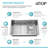 ATTOP 32 Inch Single Bowl Workstation Undermount Kitchen Sink With Faucet and Sliding Accessories