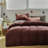 Solid Color Comforter Dark Color 3 PCs Bedding Set Deep Color Bed Comforter Set-115667187-115922240