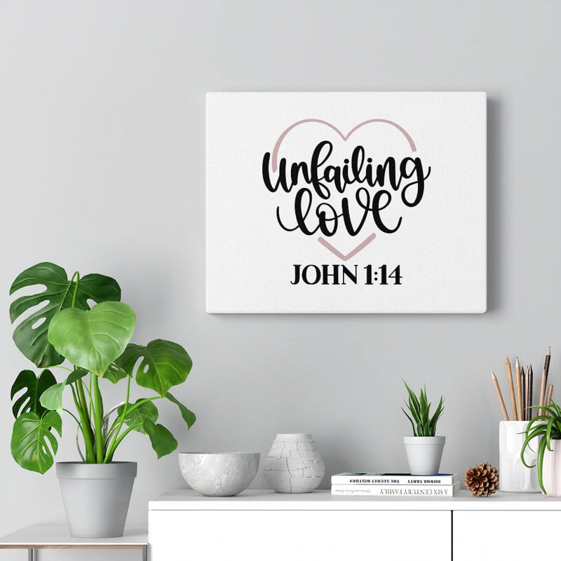 Unfailing Love - Wrapped Canvas Print, 30cm H x 41cm W