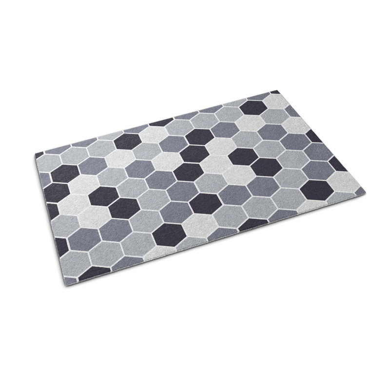 Non-Slip Geometric Outdoor Doormat
